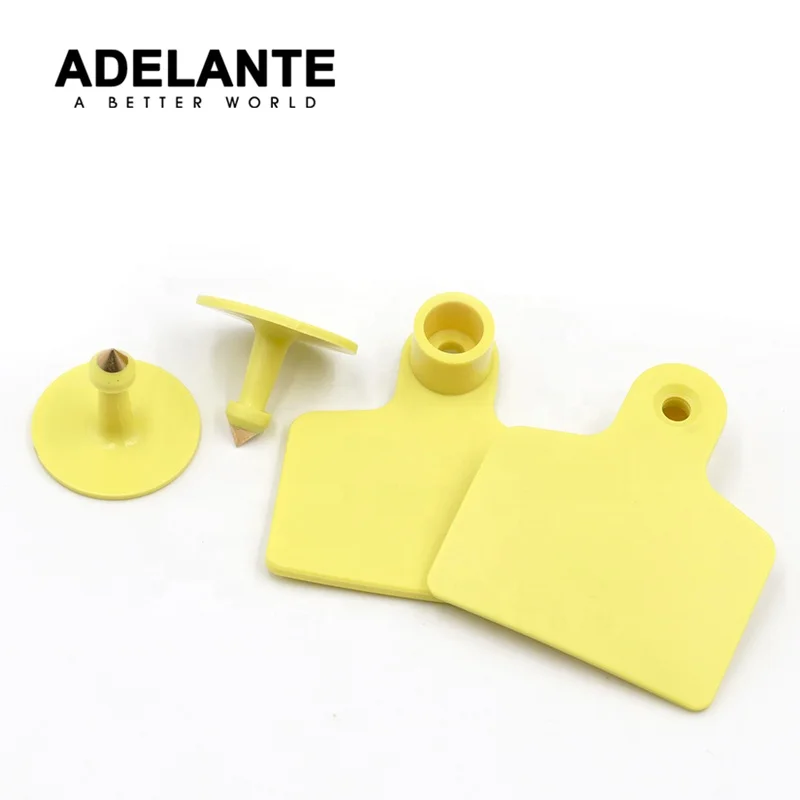 ADELANTE Manufacturer Wholesale RIF07 RFID Large Size Domestic Animal earing Identification Sheep Pig Cattle Cow Eartag Ear Tags