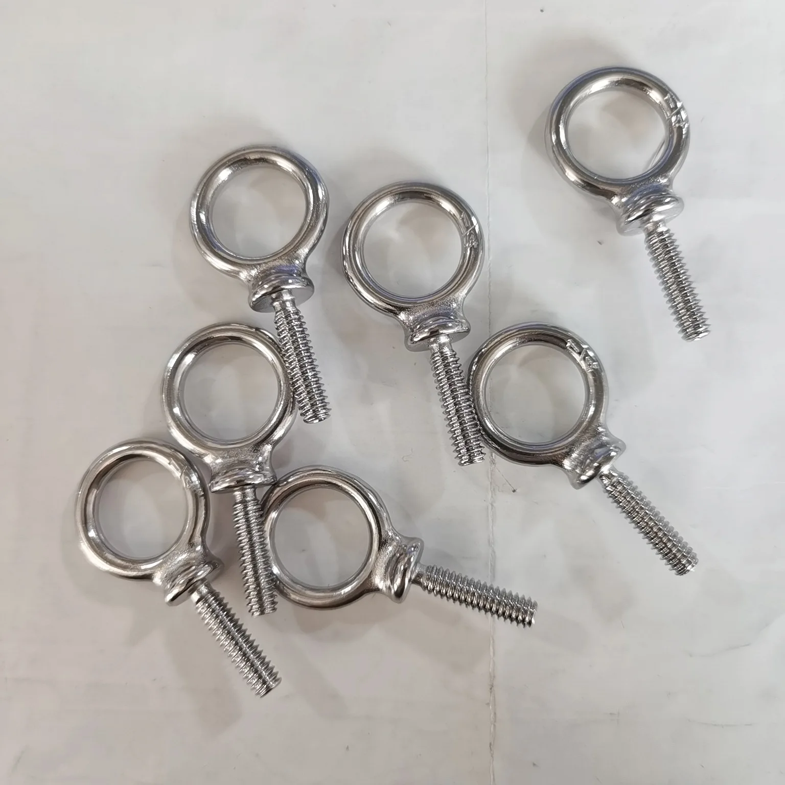 Lifting Shoulder Eye Bolts Screw 304 Stainless Steel Heavy Duty Lifting Ring Threaded with Washers and Nuts for Indoor Outdoor