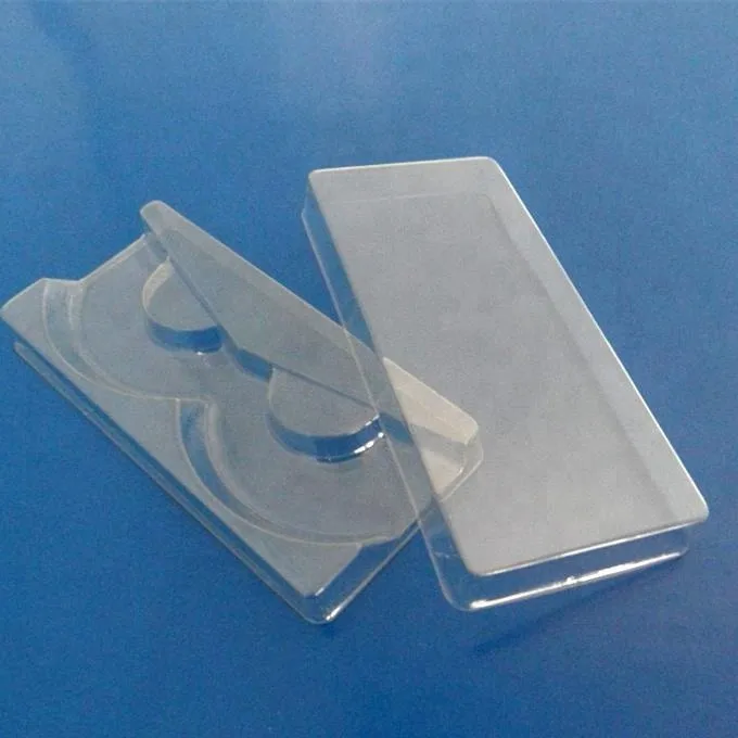 wholesale cheap price inner insert clear eyelash plastic eyelash tray with lid