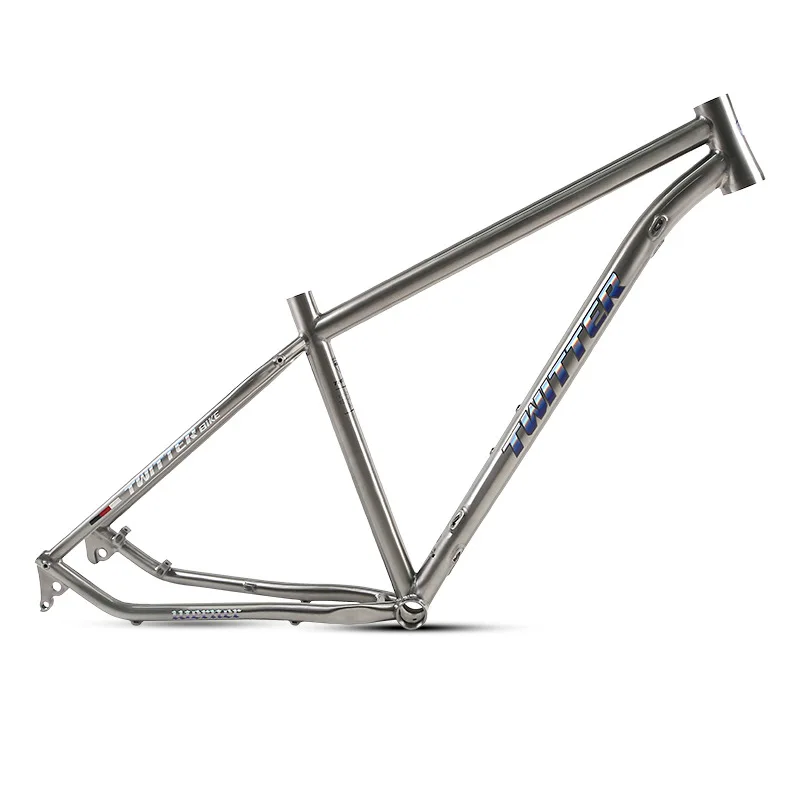 OEM High Quality TWITTER WERNER Adult Disc Brake 27.5 29 Inch Titanium MTB Mountain Bike Frame Bicycle Frame