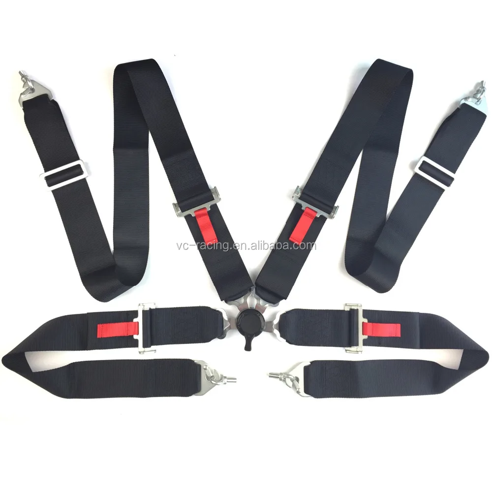 Hot Sale Ruian Universal 3 Inch 4 Point Automatic Quick Lock Racing Full Seat Belt