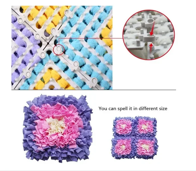Pets Nose Training Work Daily Dog Pets Feeding Wool Felt Snuffle Mat Puzzle Interactive Toys