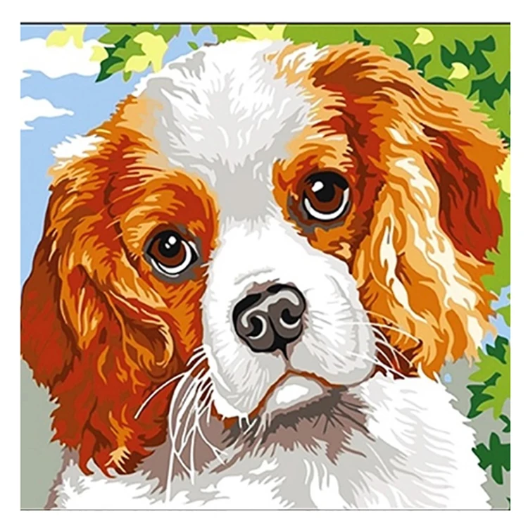 Oil painting dog round or square drill  diamond embroidery  kits home decoration gift DIY full diamond painting