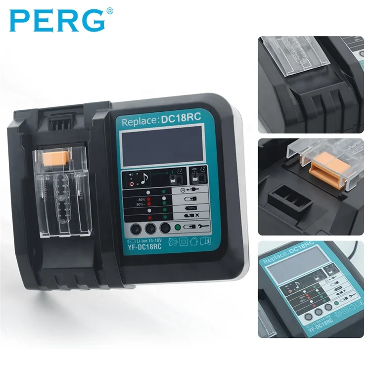 DC18RC литий-ионное зарядное устройство для Makita 14 4 В 18 Bl1830 BL1850 электрическая мощность 3 А зарядка
