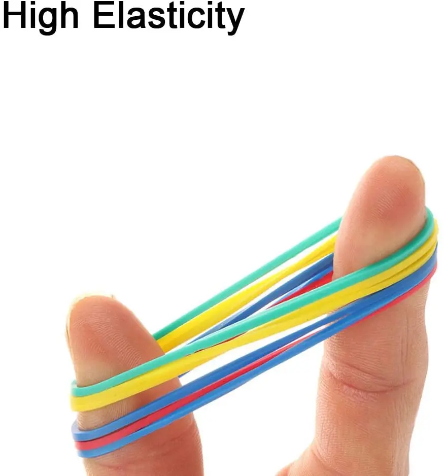 500pcs Size 16 Small Rubber Bands for Office School Home Elastic Band