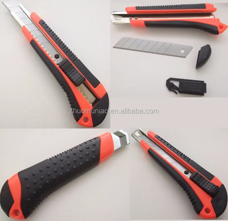 18mm Auto Retractable Blade Safety Snap Off Knife Hand Tools Cutter Knife OEM