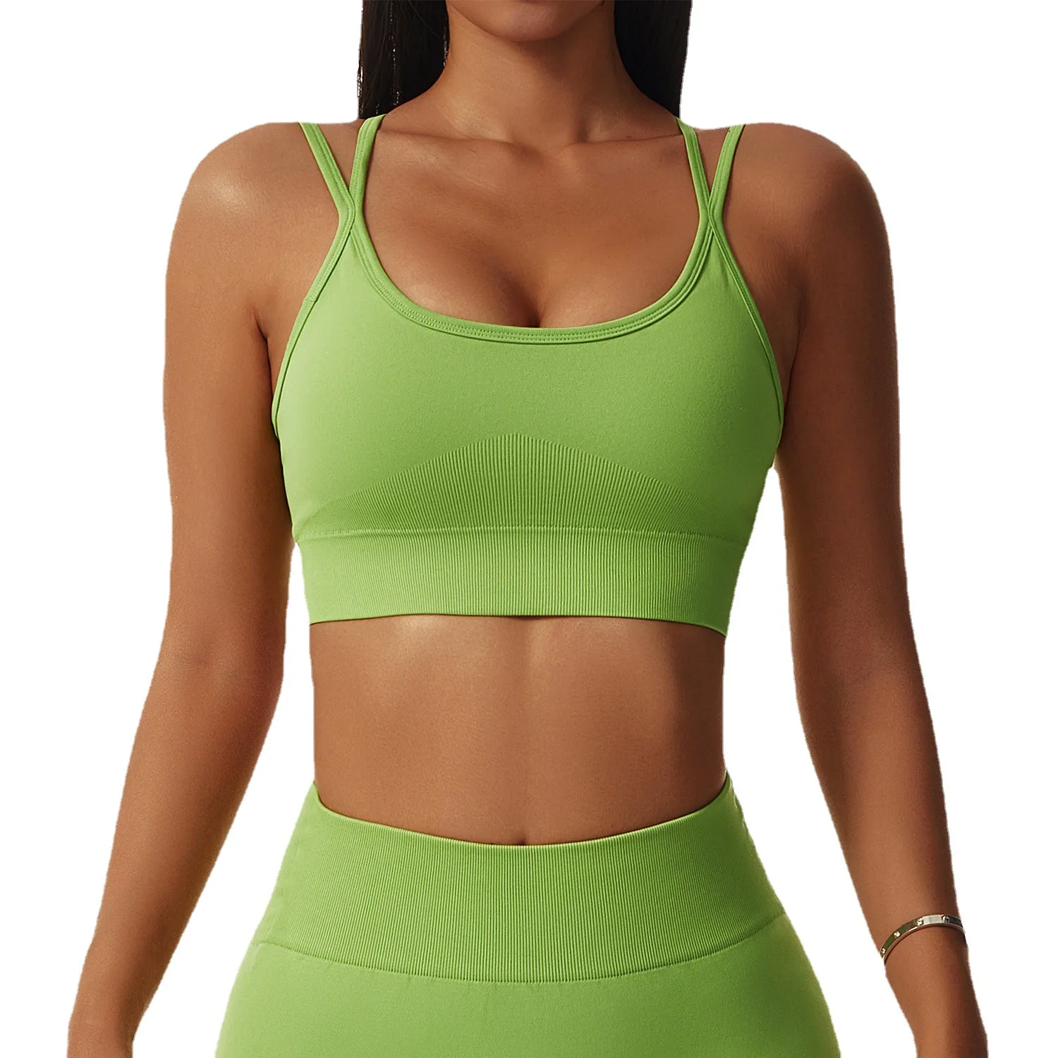 Women Gym Padded Seamless High Impact Beauty back Workout Fitness Yoga Sports Bra
