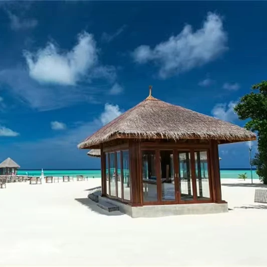 South Africa Bali Tiki Hut Synthetic Thatching Grass  Roof Waterproof and Fireproof Thatch Panels for Tiki Huts