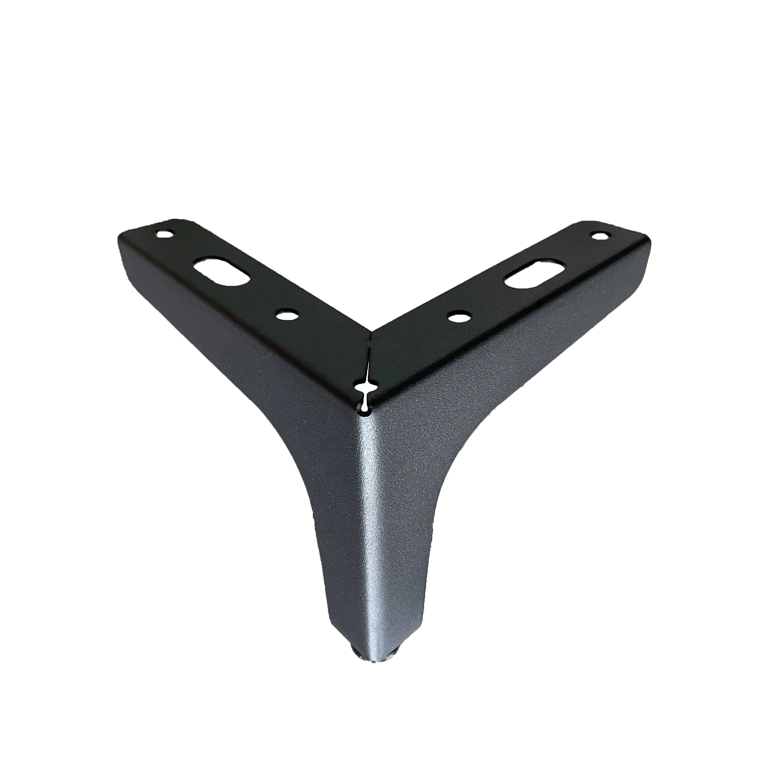 Furniture Legs T Shape Metal Iron Matt Black Table Legs For Tv Standing Sofa Bed Desk Feet