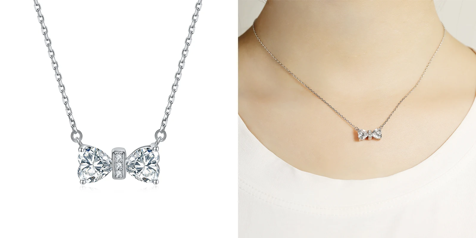 Women Jewellery  Custom Rose 18K Gold Personalize Sterling Silver 925 Cubic Zirconia eternity Necklace Pendant Jewelry