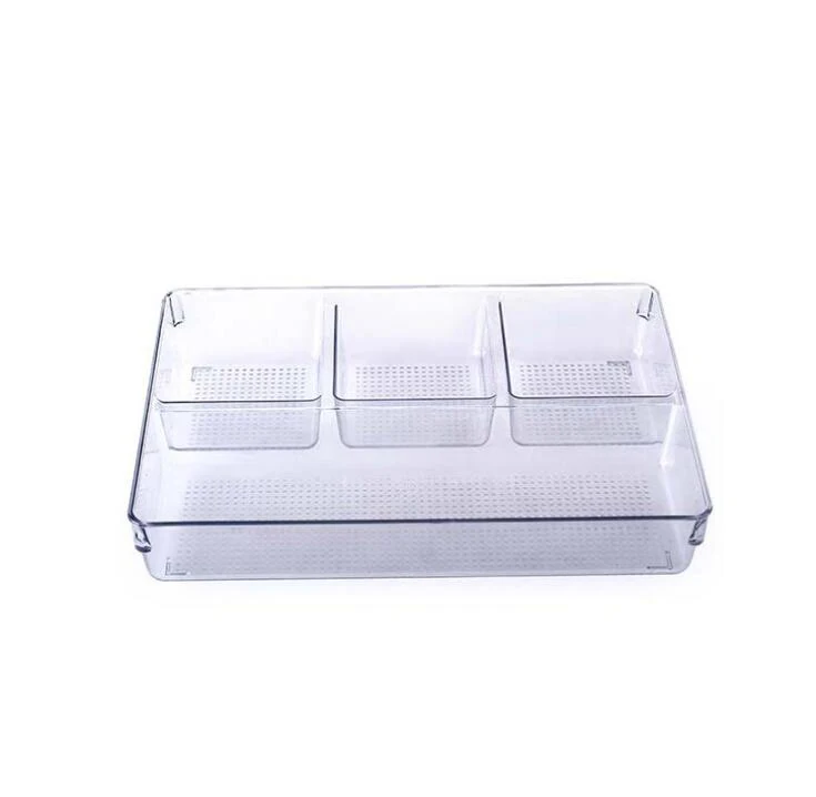 Removable Expandable storage box plastic Cutlery Tray Desk Kitchen Drawer Organizer for Utensils Holder