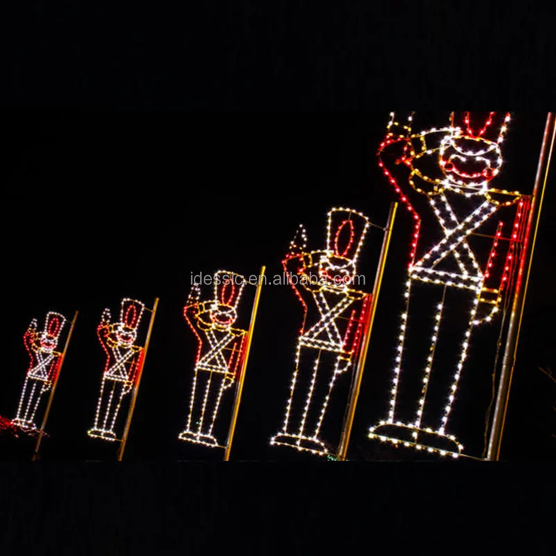 LED rope light motif Union Jack tinsel flag for Christmas decoration light displays