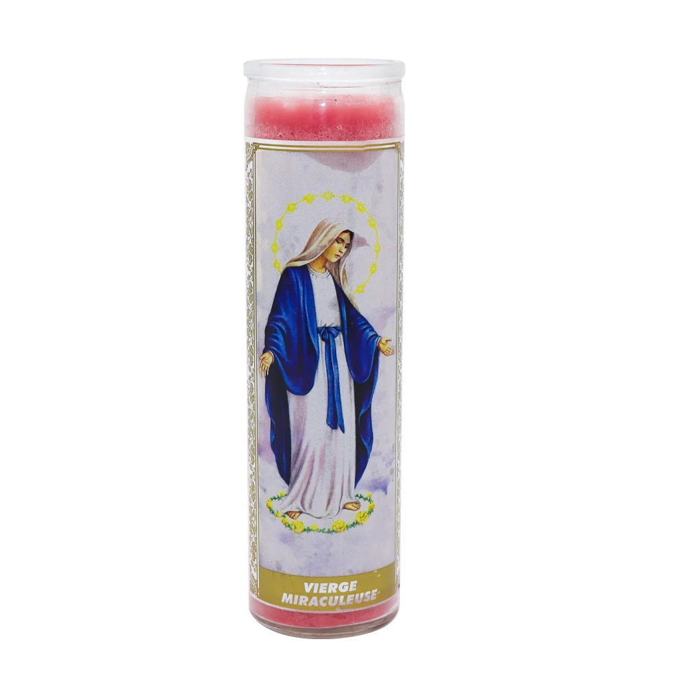 Pop Prayer Candle Scented Religious Glass Candles with Custom Logo