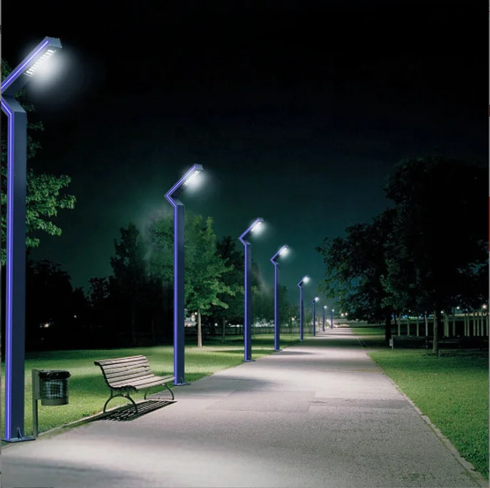 Factory price high lumens led bollard light smart street pole light control system for garden street light