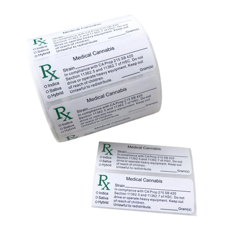 Фабричная печать на заказ rx медицинские фармацевтические этикетки наклейки
