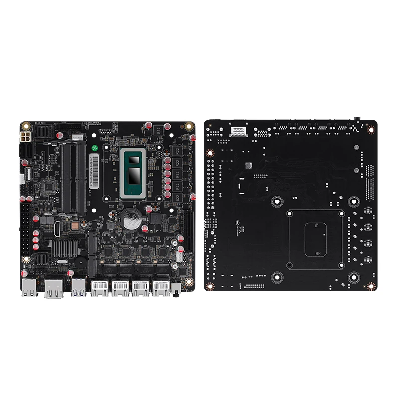 Материнская плата i5-12450H 6 отсека NAS 8505 Макс * NVMe SATA3.0 1 PCIEx4 4 l i226-V 2 5 г DDR5 брандмауэр маршрутизатор Mini ITX материнская