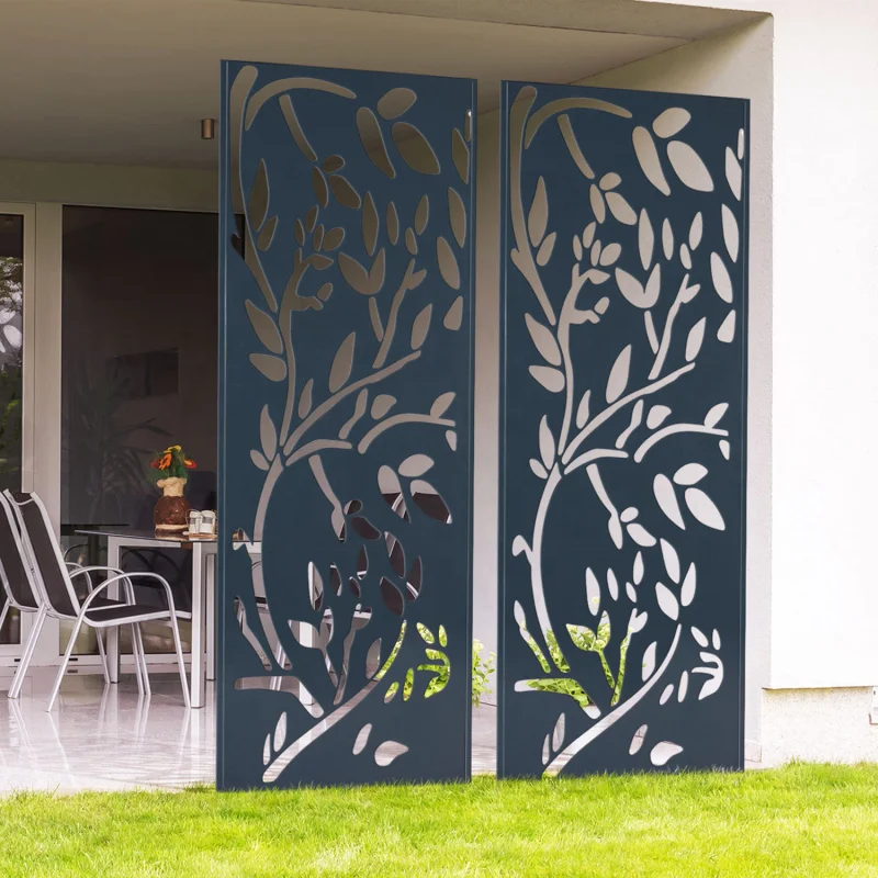 customization garden decorative metal Aluminum Privacy  Screen Fence Panel