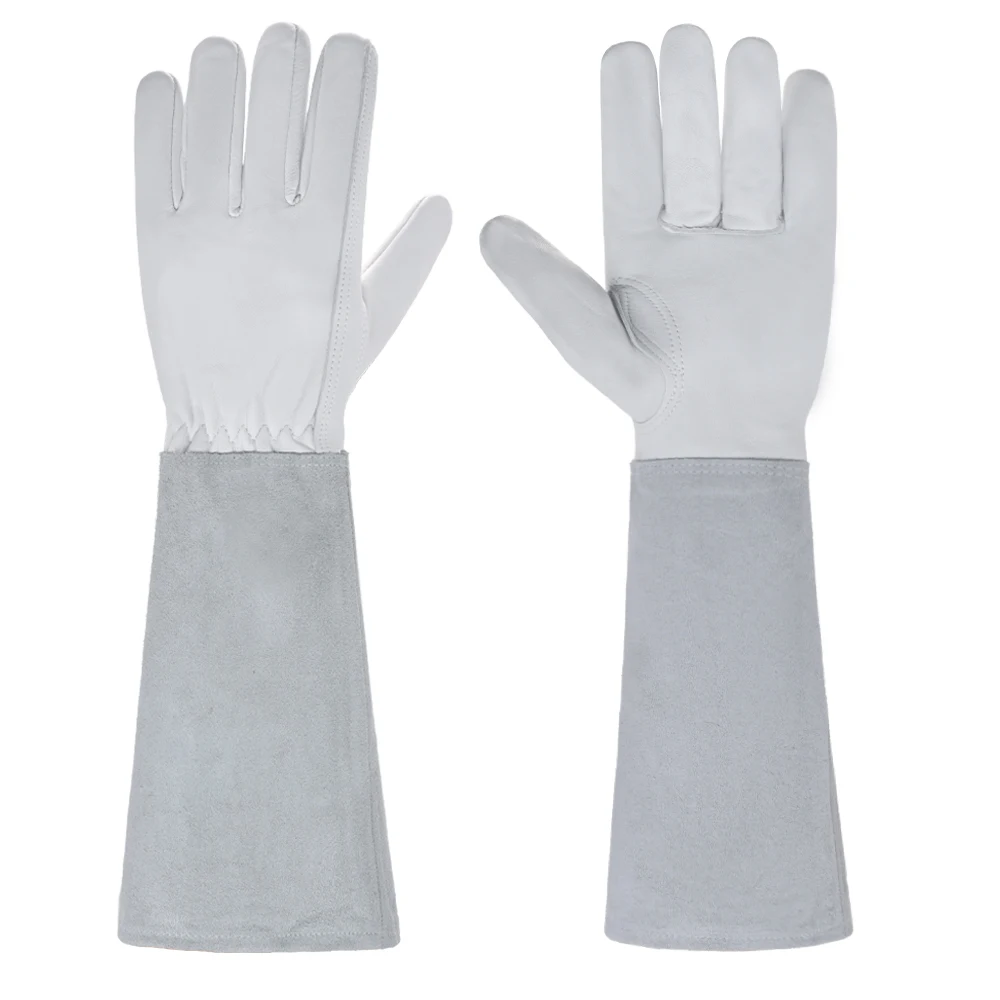 HBG 1431 Sheepskin Labor Work Gloves Anti cutting Protection Gloves for Men