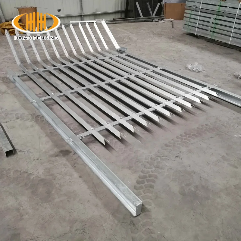 Haiao 2.4m second hand steel residential security angle pale iron palisade fencing for sale