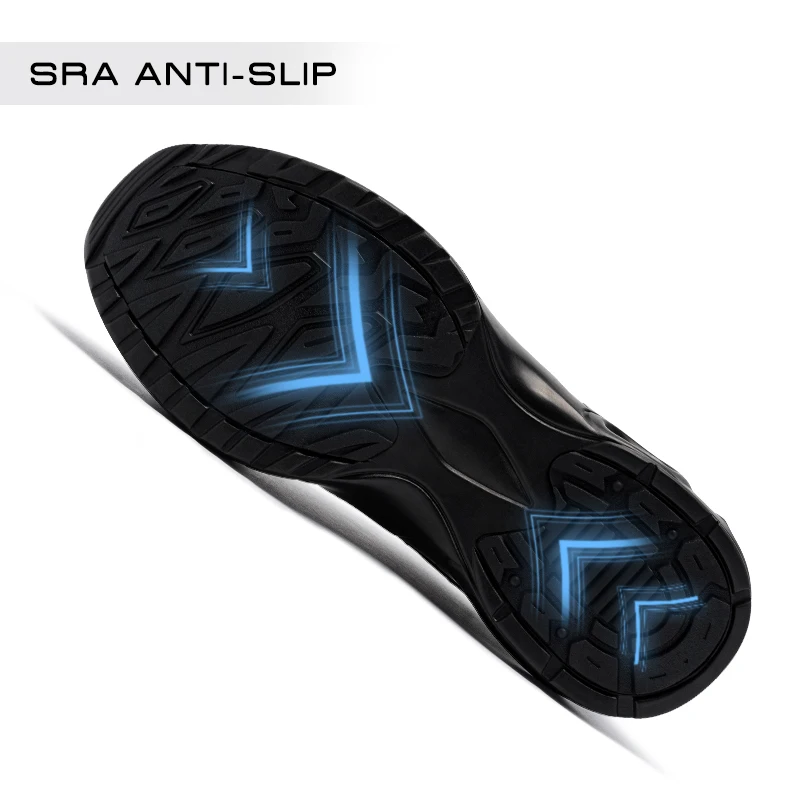 LARNMERN Safety Work Shoes Breathable Slip Resistant Construction Shoes Lightweight Steel Toe Sneakers for Men