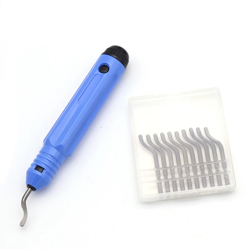 Deburring Tool With 10 Extra Blades Works On Metal Resin PVC And 3D Printed Edges Great For PVC Pipes Resin Art And Metal Work
