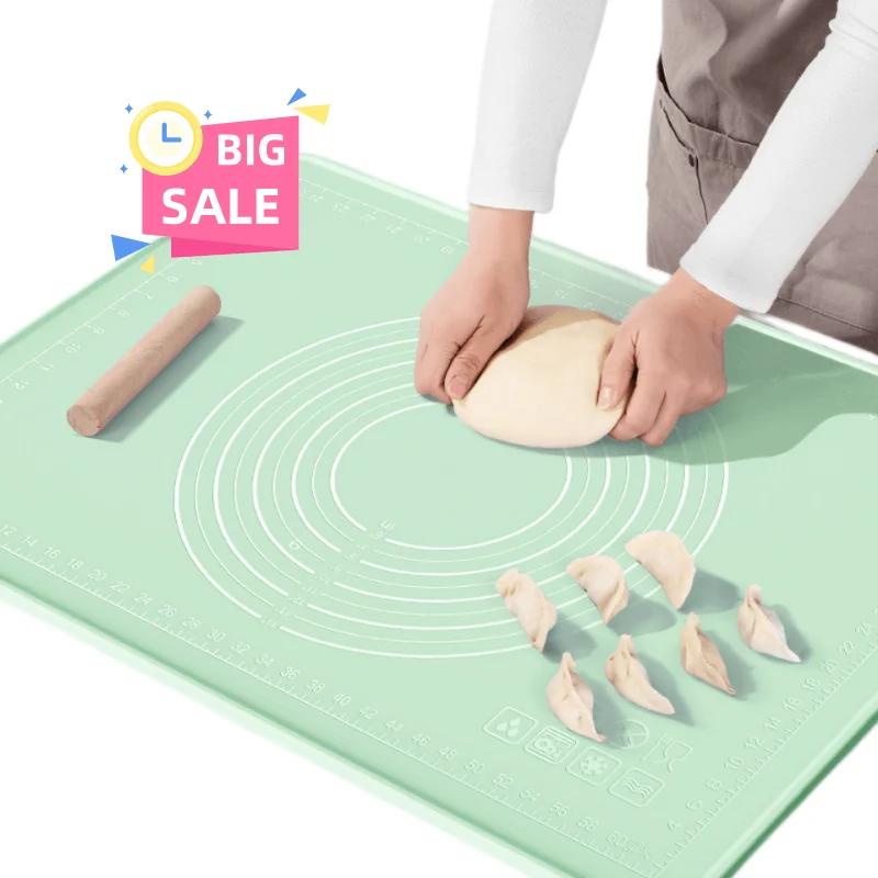 Silicone Pastry Mat  Extra Thick and Large 27.5*19.6 inch Non slip  Rolling Dough Mat