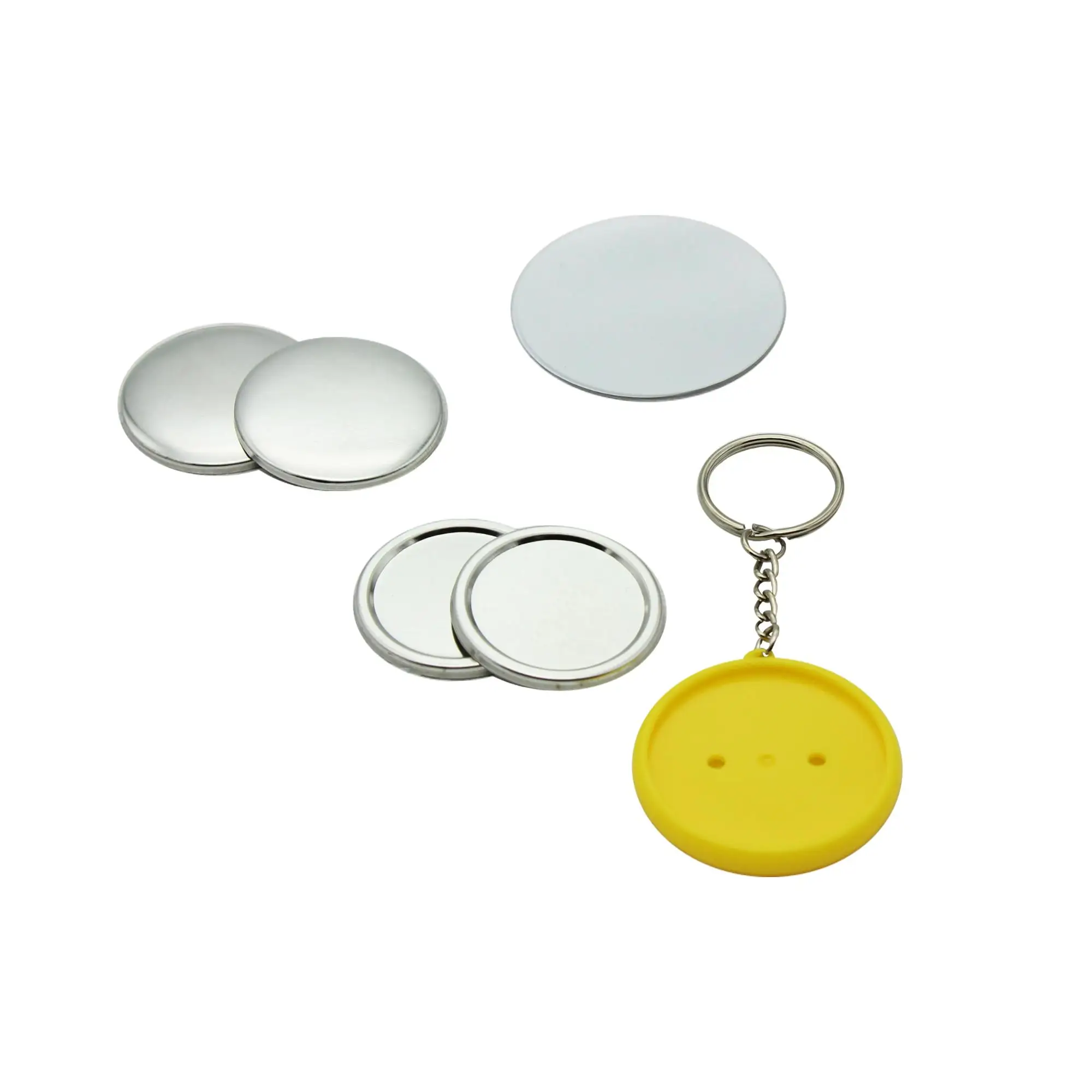 Button Making Machine Double Side Transparent Plastic Keychain