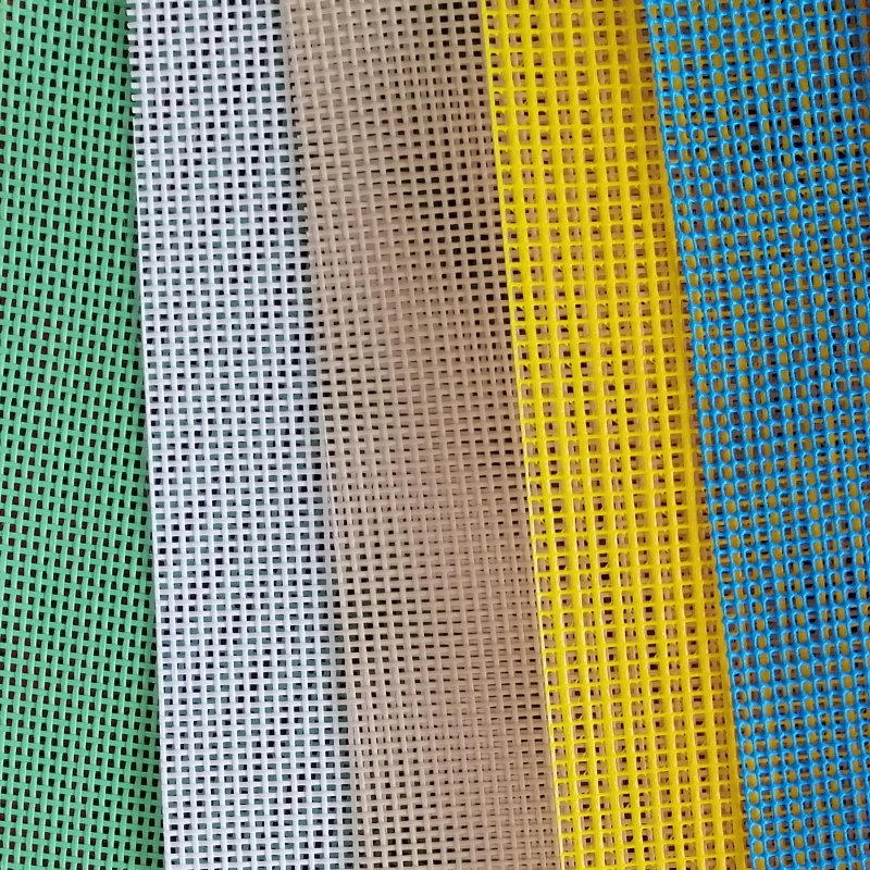 Reinforced Colorful Plastic Mesh PVC Coated Mesh Tarp Materials Vinyl Mesh Fabric