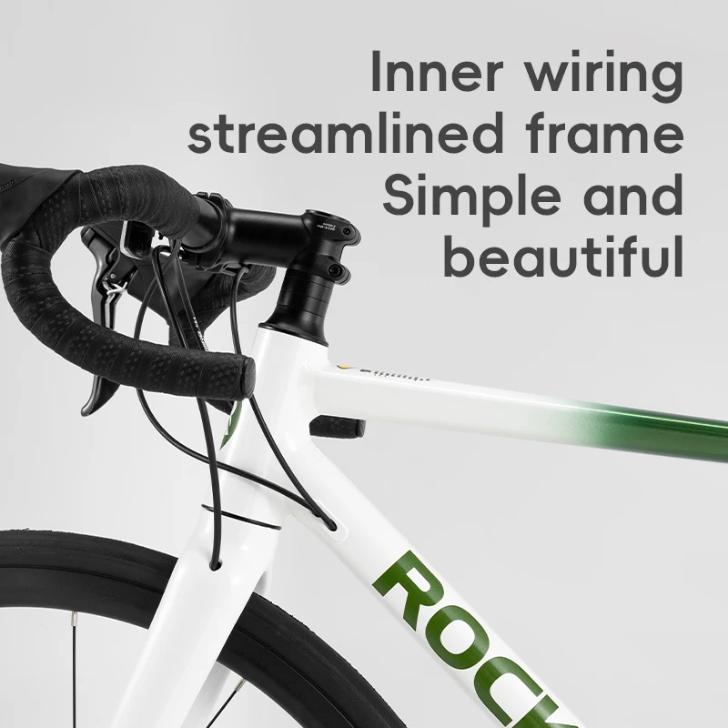 ROCKBROS High quality 700c Aluminium alloy Road Bike lightweight 7120 Wire pull disc brake 16 Speed Bicycle Roadbike
