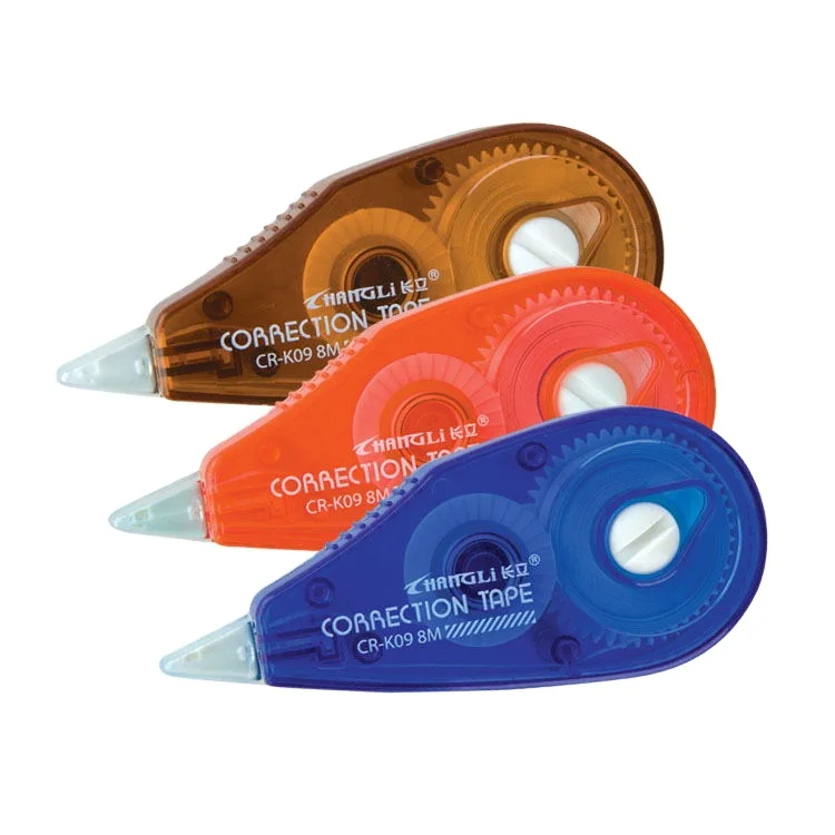 Wholesale Customized Stationery Correction Tape Eco Friendly Plastic Transparent Correction Tape For Student Office