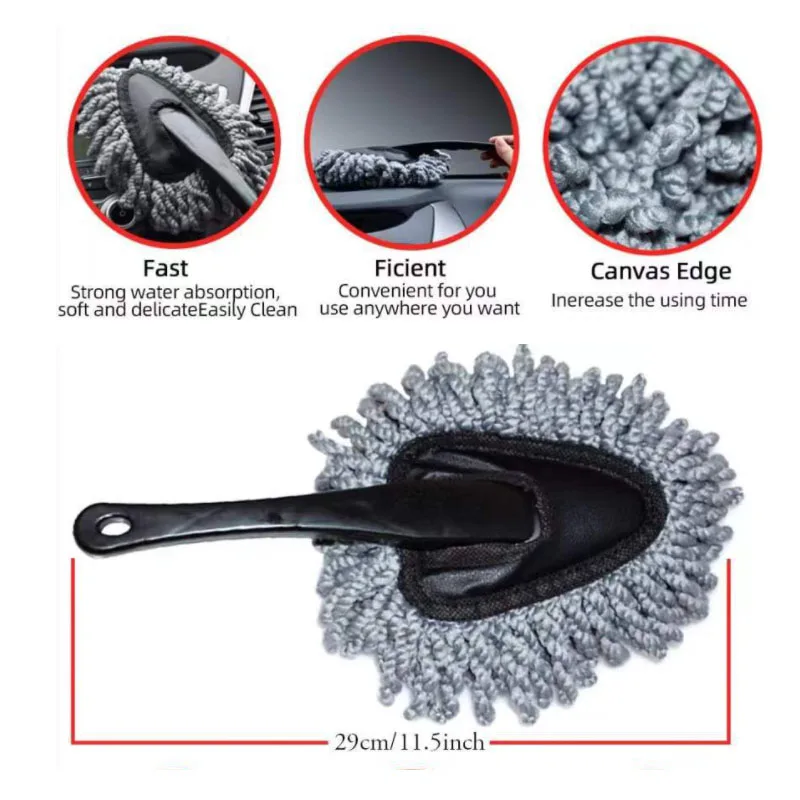 High Quality 9pcs Car Wash Brush Kit Cover Steel Wire Long Hair U-Shaped Wheel Tire Brush Cleaning Brushes