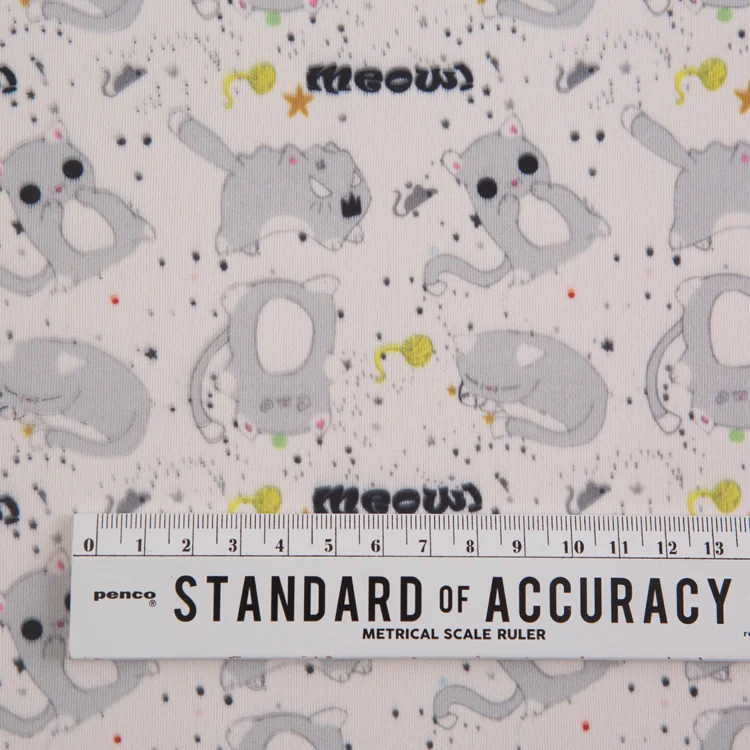 Digital printed knitting white neoprene wetsuit fabric sbr