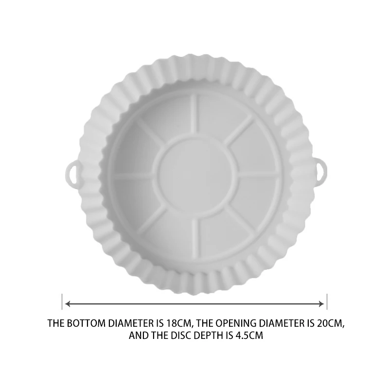 Kitchen supplies wholesale air fryer silicone lined baking pan reusable air fryer liner