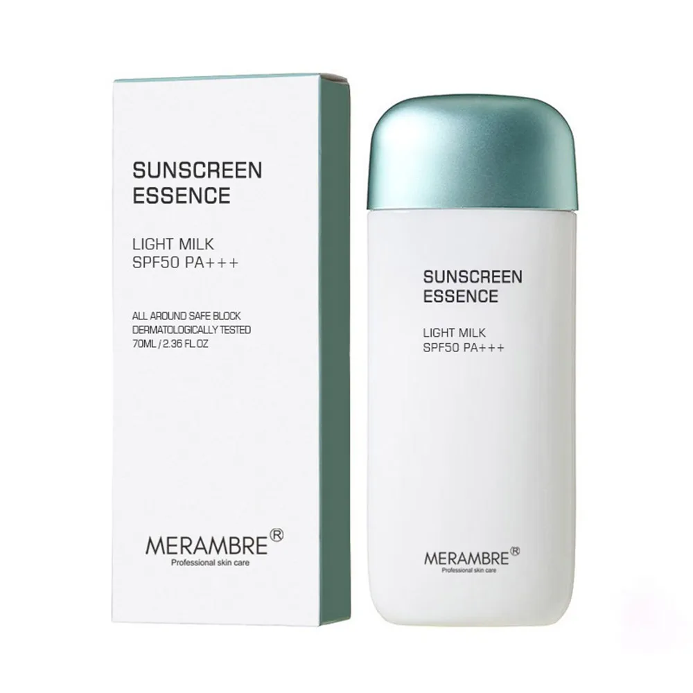 OEM Private Label All Around Safe Block Soft Finish Sun Milk Lightweight Refreshing Brighten UVA UVB SPF 50+ PA+++ Sunscreen