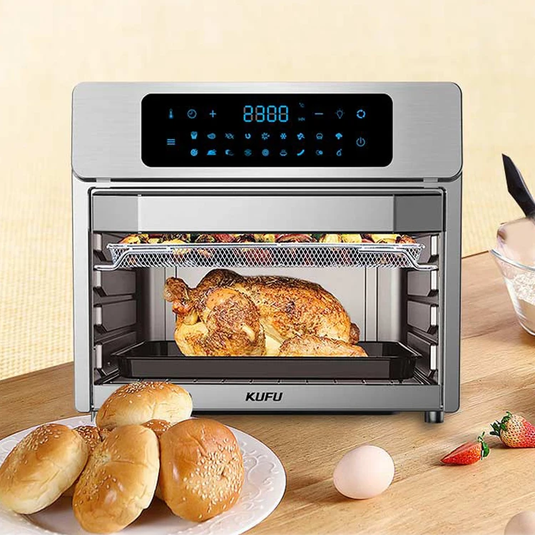 Factory Custom Household Stainless Steel Air Fryer Oven 25L Air Fryers Low Fat Kitchen Household Appliances OEM&ODM