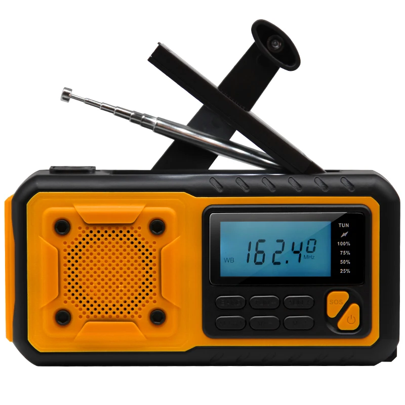 Rechargeable  Disaster Survive Kit Dynamo Charging Hand Crank DAB+Weather Flashlight  Solar Radio