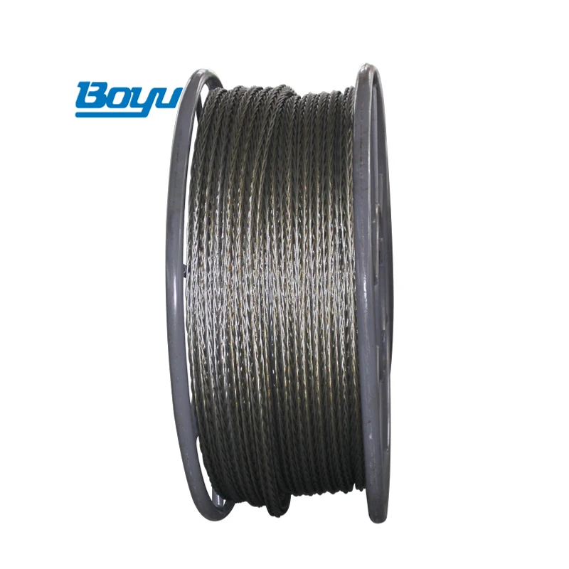 Anti Twist Braid Steel Rope For Overhead Power Cable Stringing 24Mm