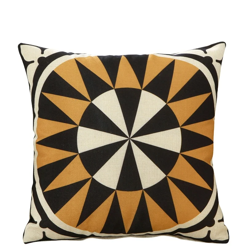 Cheap Custom Printed Cotton Linen Pillow Cover Pillow Case Cover, african print cushion covers