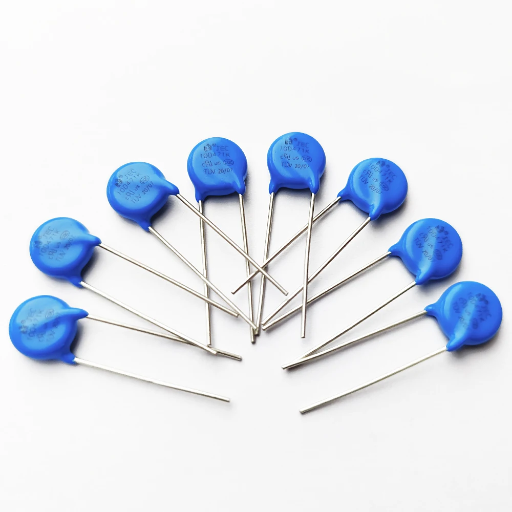 Zinc Oxide Epoxy Resin Film Varistor CQC certification 330v 5D331k For Smart Home JEC 5D331K capacitors old