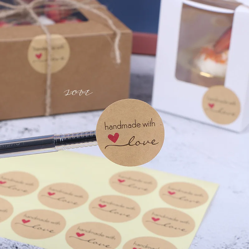 Custom Sticker Sheet Adhesive Kraft Paper Packaging Labels Wholesale Custom Private Label Stickers With Logo