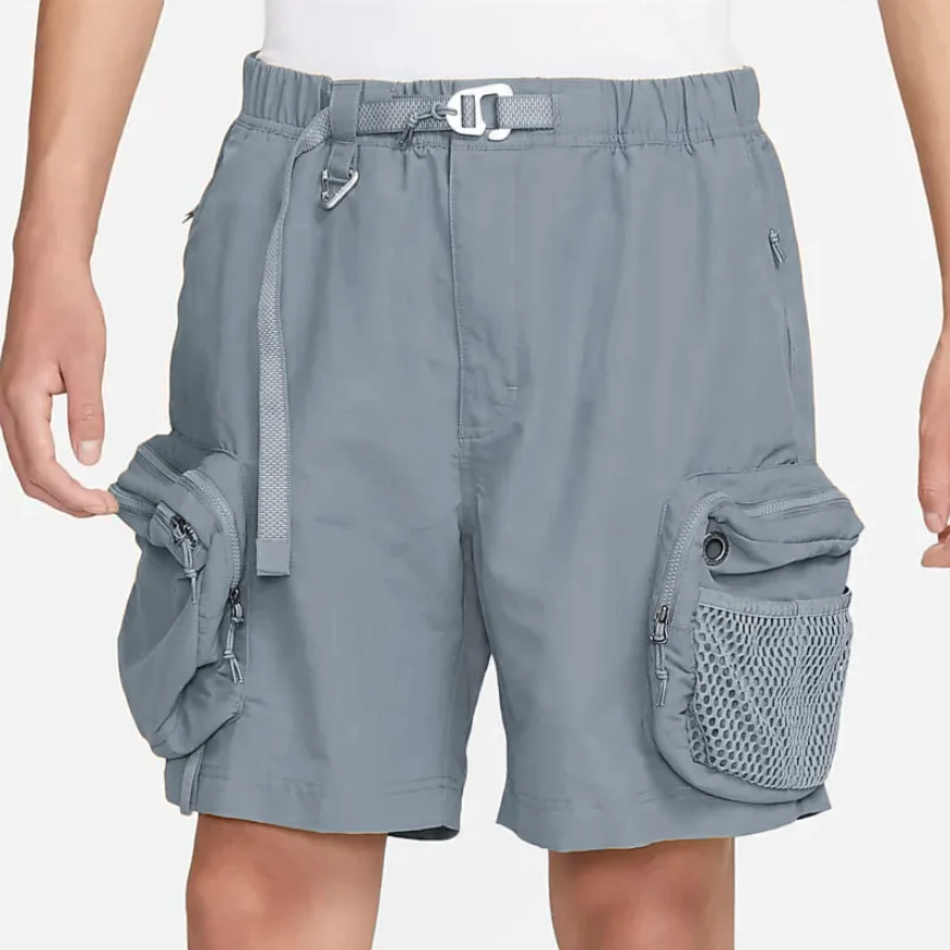 custom mens women nylon cotton 6 pocket half pants wholesale cheap loose oem kids knee length cargo shorts for men with belt