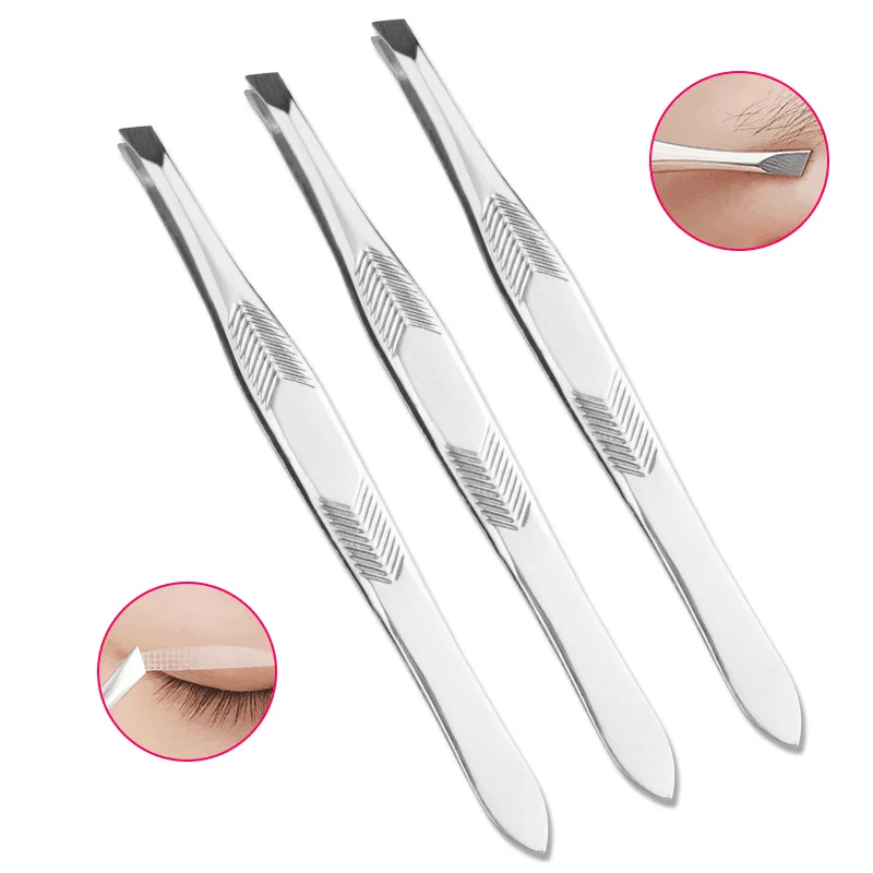 Best Selling In Stock Stainless Steel Label Eyelash Tweezers False Eyelash Tweezers Volume Tweezers