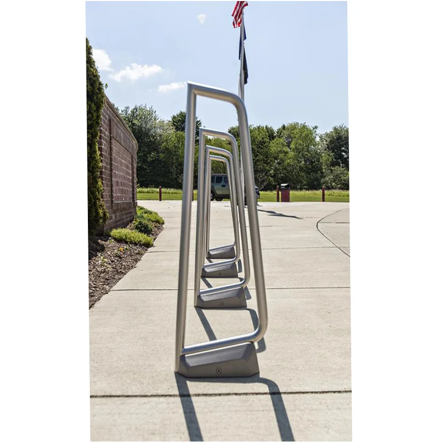 Factory promotional bike storage rack Outdoor road steel bike storage rack