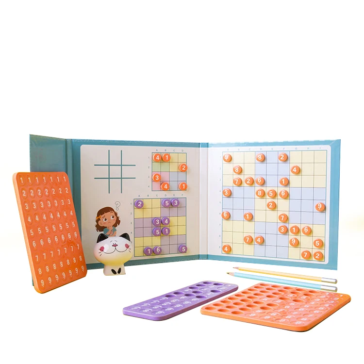 Магнитные девять квадратных сеток судоку игра для обучения детям научная развивающая игрушка Магнитный цифровой