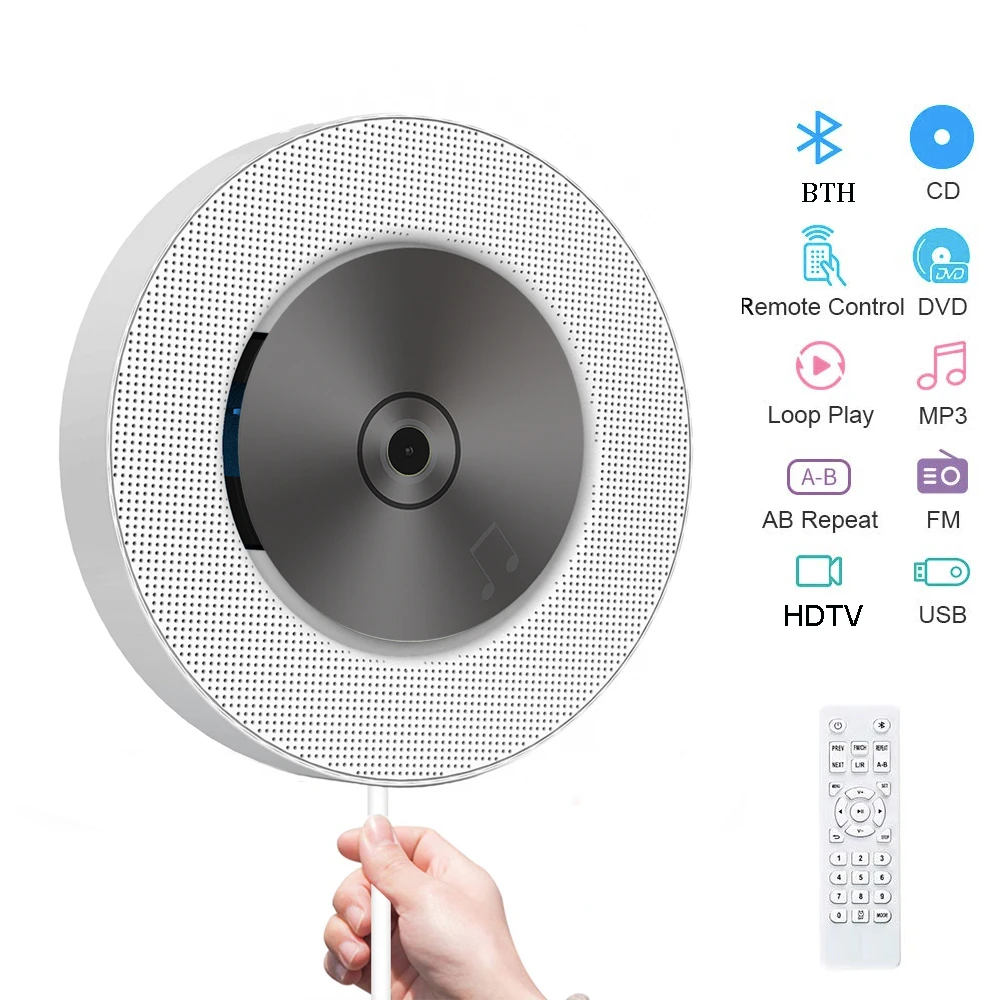 
Portable DVD Player built in Stereo Speaker TV box FM Radio HIFI BTH Music DVD Player 