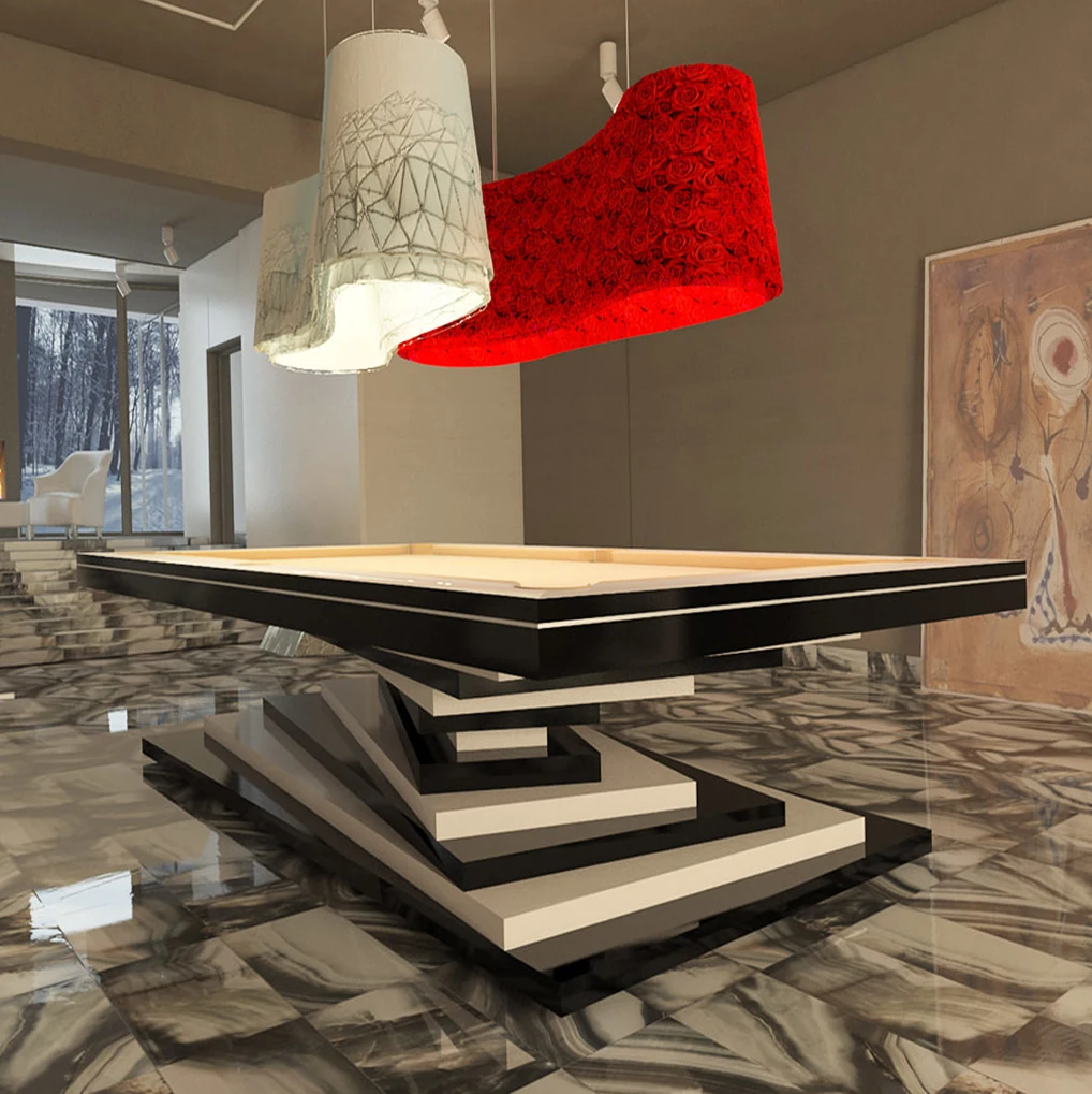 High end professional custom solid wood 7ft/8ft/9ft best billiard table modern luxury design indoor pool table