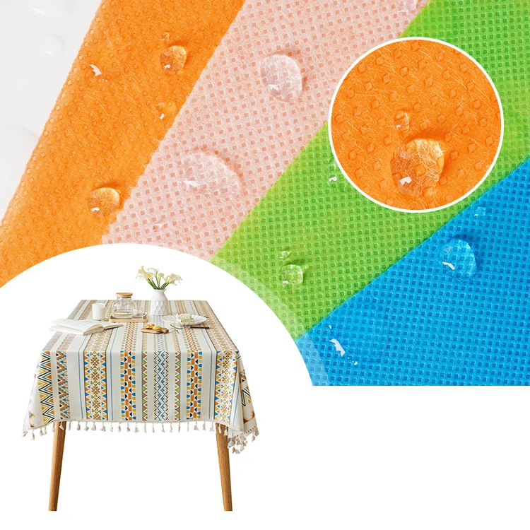 Eco -Friendly RPET Spunbond Non Woven Fabric Rolls With Beautiful And Clear Lines