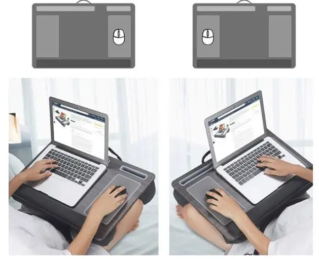 America market hotsale home office furniture Portable lap table with pillow cushion  laptop desk Soft Knee Tray Laptop Desk