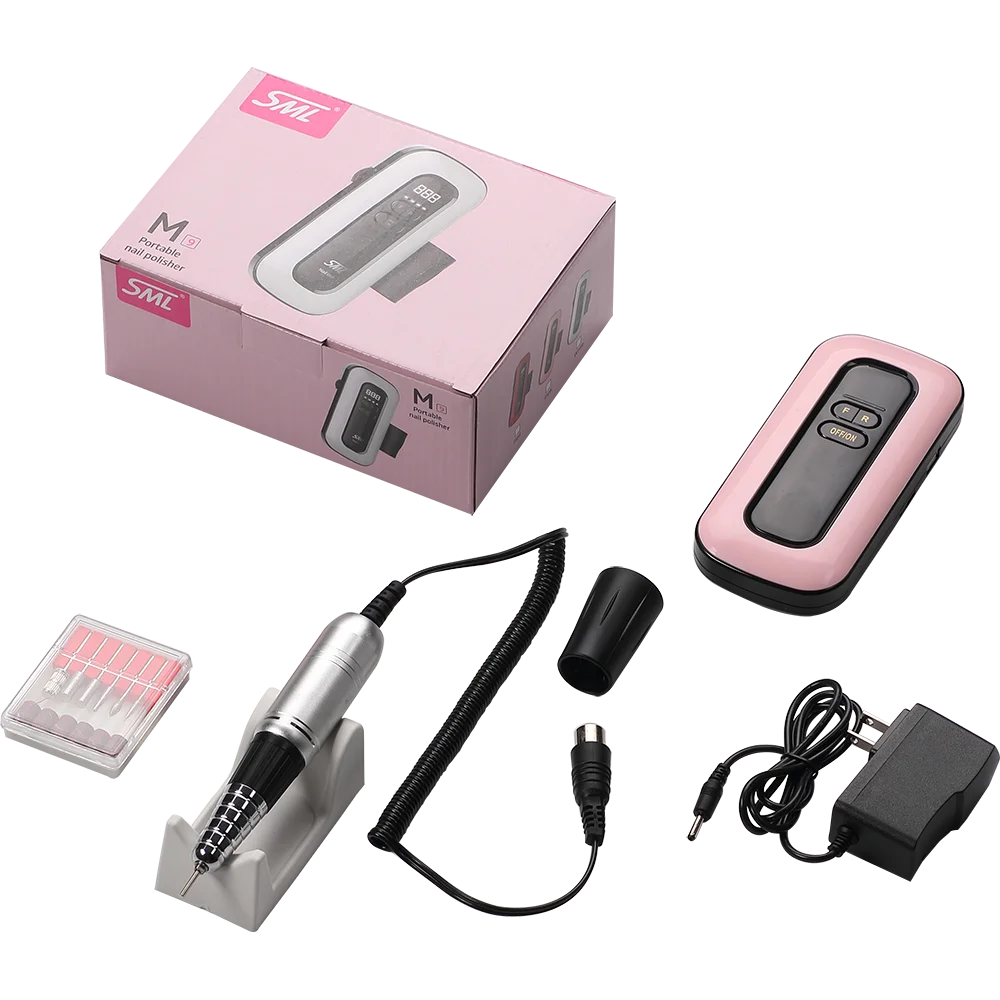 Usb перезаряжаемая машинка для маникюра портативная электрическая дрель ногтей со светодиодной