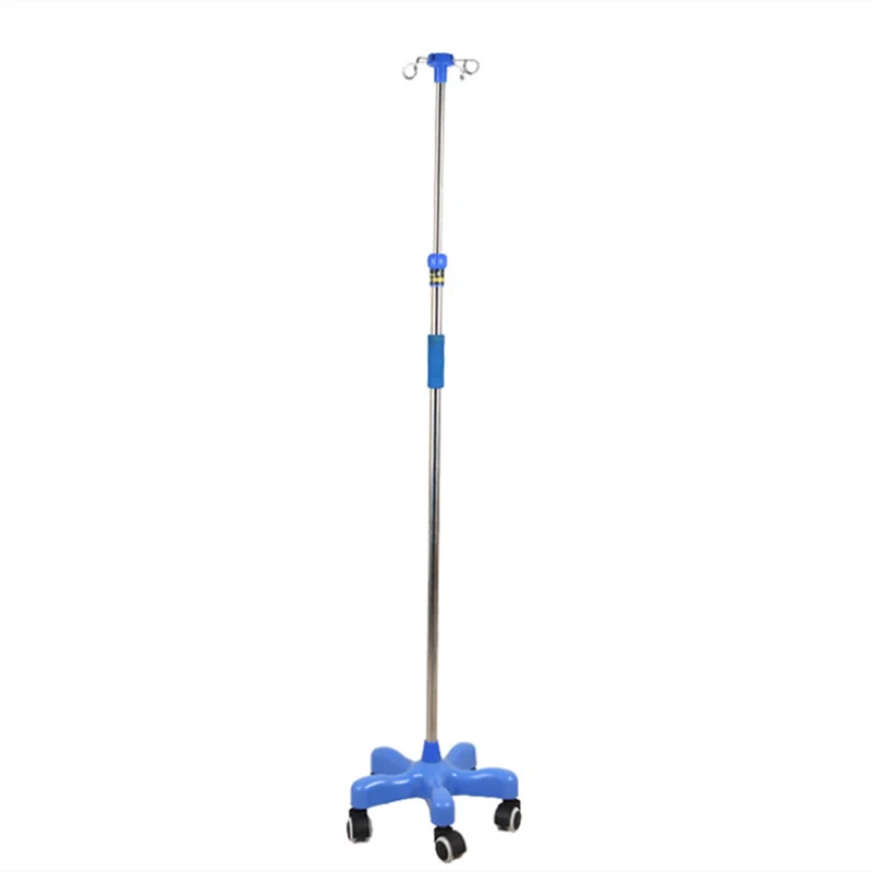 Hospital Furniture IV Pole Medical Infusion Stand Height adjustable IV Drip Stand